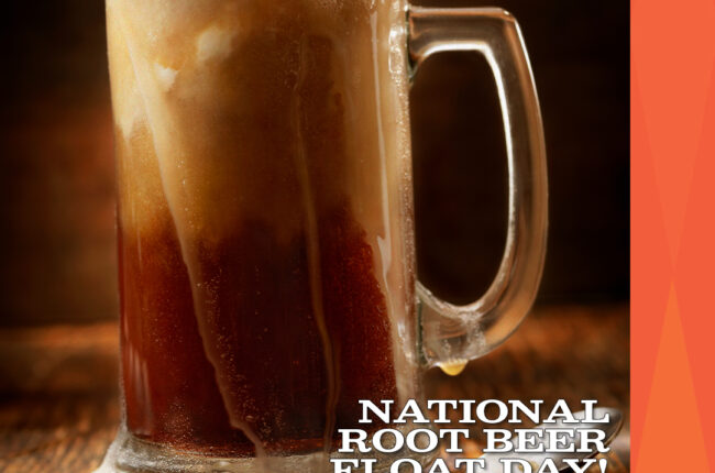 Today is National Root Beer Float Day! Yum!